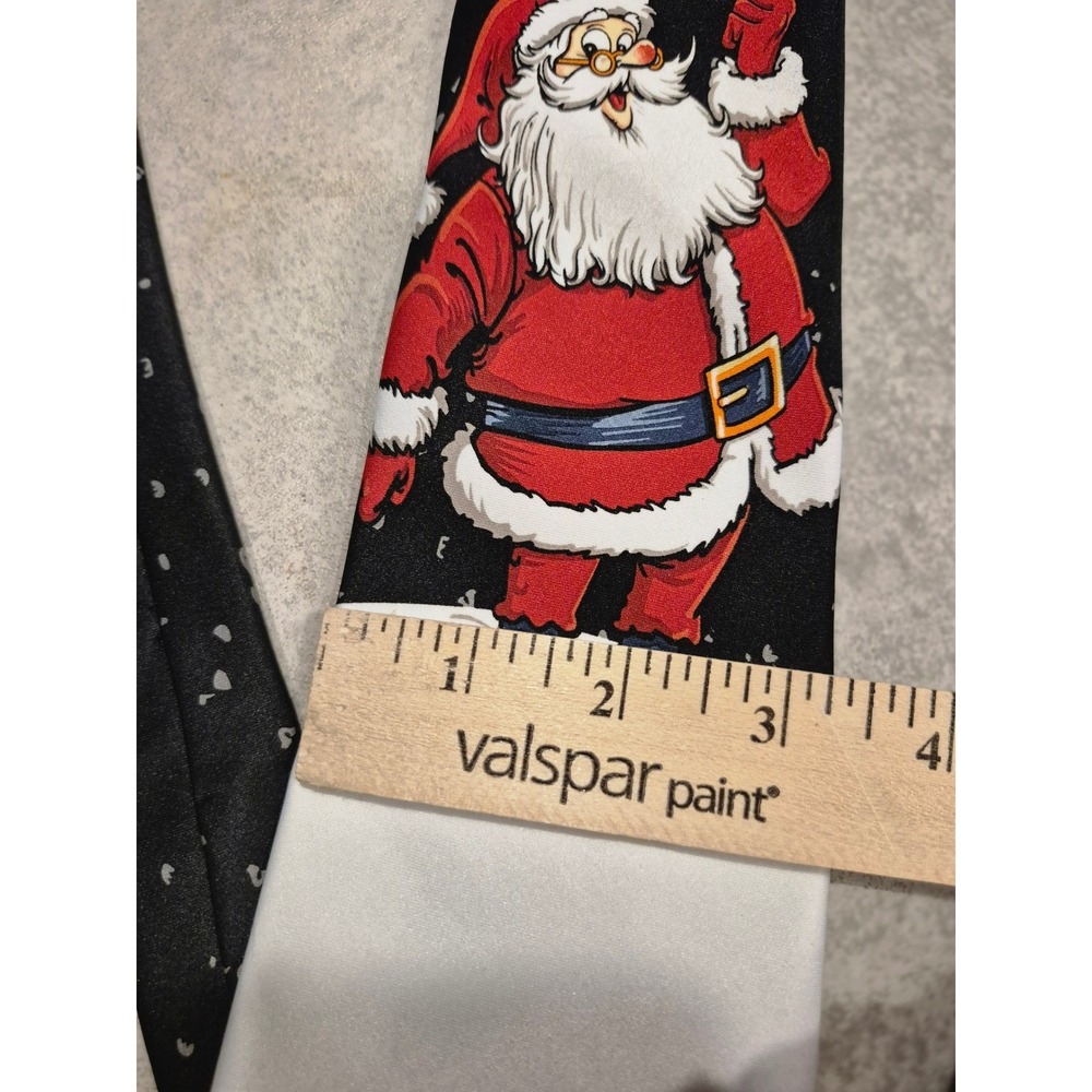 Santa Let It Snow Christmas Novelty Tie Holiday Mens Necktie Festive‎ Nutcracker - Picture 11 of 11